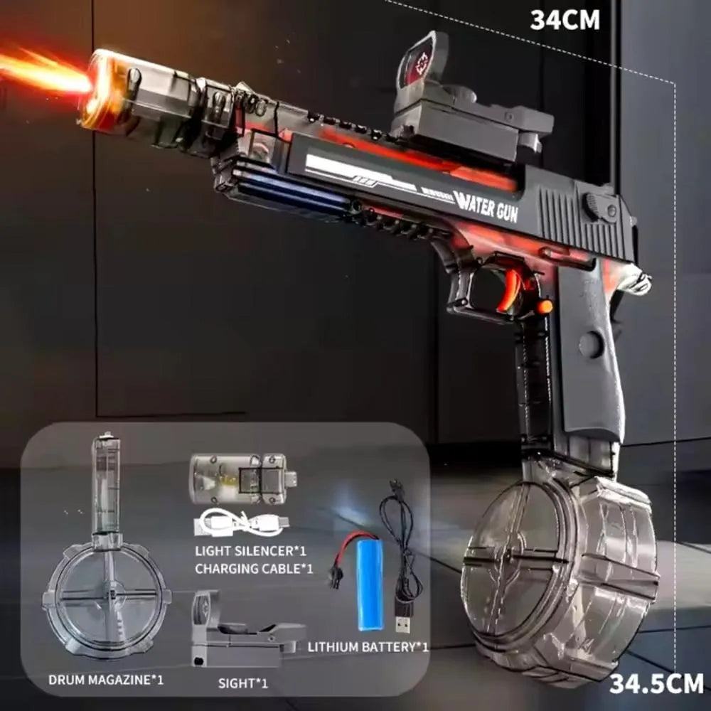 ¡PURA ADRENALINA SIN PAGAR DE MÁS! ¡Pistola de Agua con Láser + Diversión Extrema!🔫💦