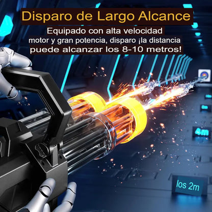 🚀 Ametralladora de agua doble tubo 360° | 🔥 ¡Pura adrenalina en cada disparo! 🔫💦