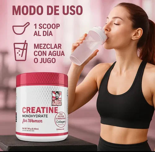 Creatine Monohydrate para mujeres ✨ | Logra una Figura Más Marcada 🔥