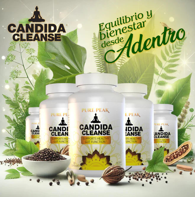 Candida Cleanse 🌿 60 cápsulas | Mejora tu digestión 💦 y reduce la hinchazón 💪