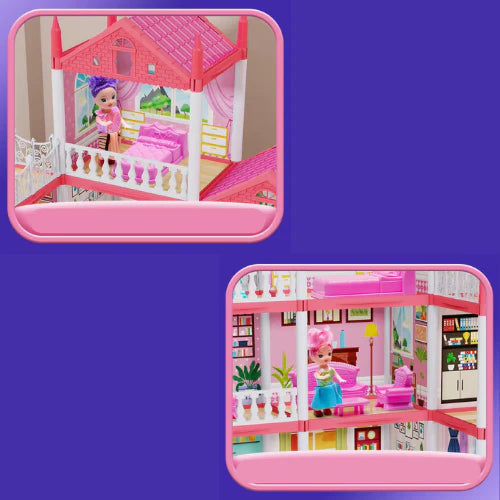 Casa de muñecas 215 piezas 🧩 con luces LED 🏩🎀 | Un regalo que inspira sueños ✨