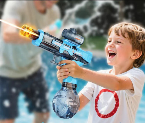 ¡PURA ADRENALINA SIN PAGAR DE MÁS! ¡Pistola de Agua con Láser + Diversión Extrema!🔫💦