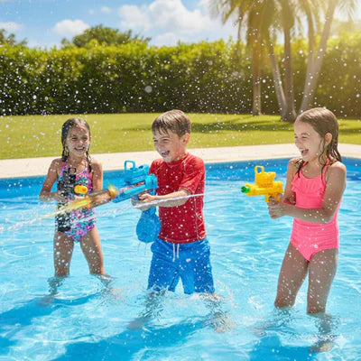 ¡PURA ADRENALINA SIN PAGAR DE MÁS! ¡Pistola de Agua con Láser + Diversión Extrema!🔫💦